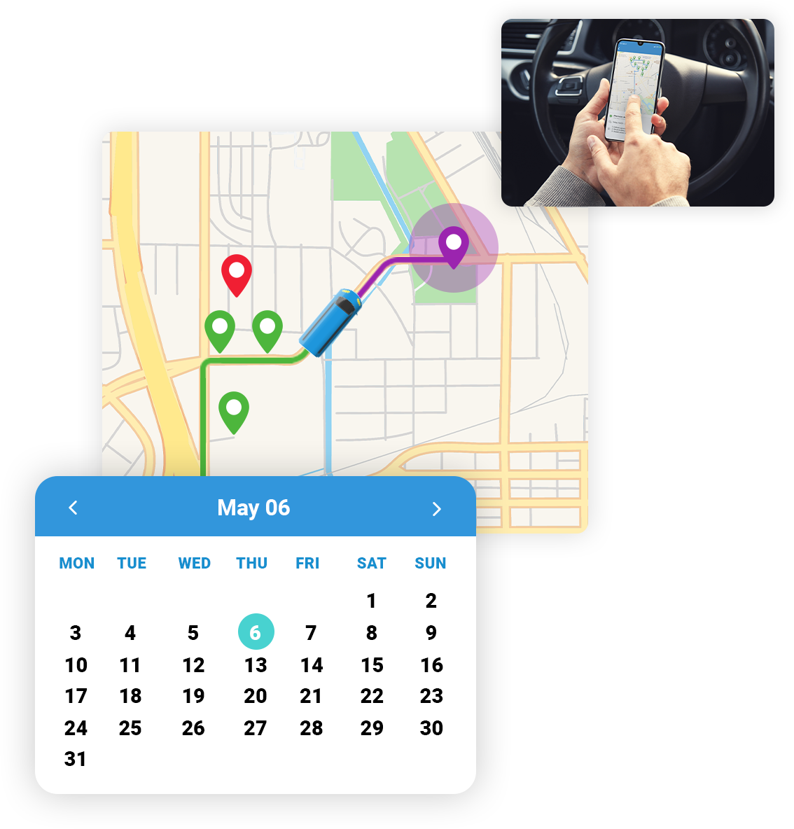 Route scheduling and appointment planning